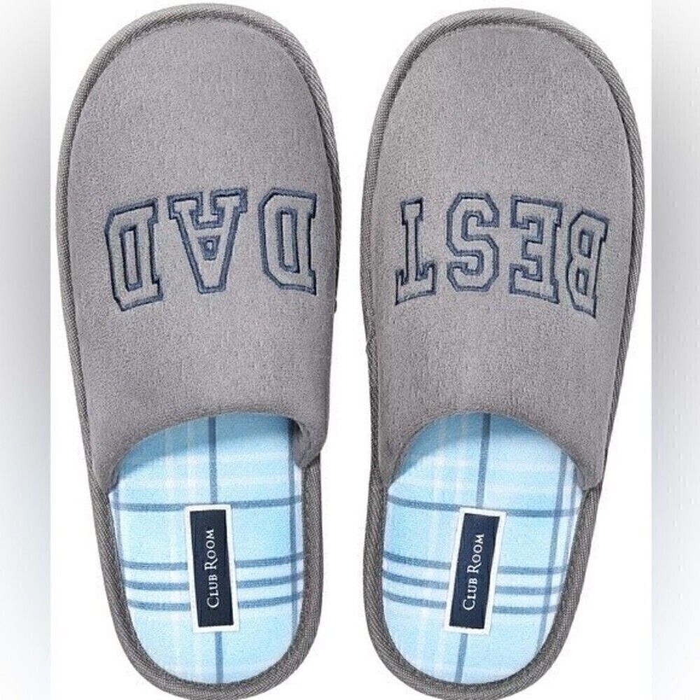 Club room slippers CLUB ROOM
Men's Best Dad Embroidered Slippers 6-7 small shoes